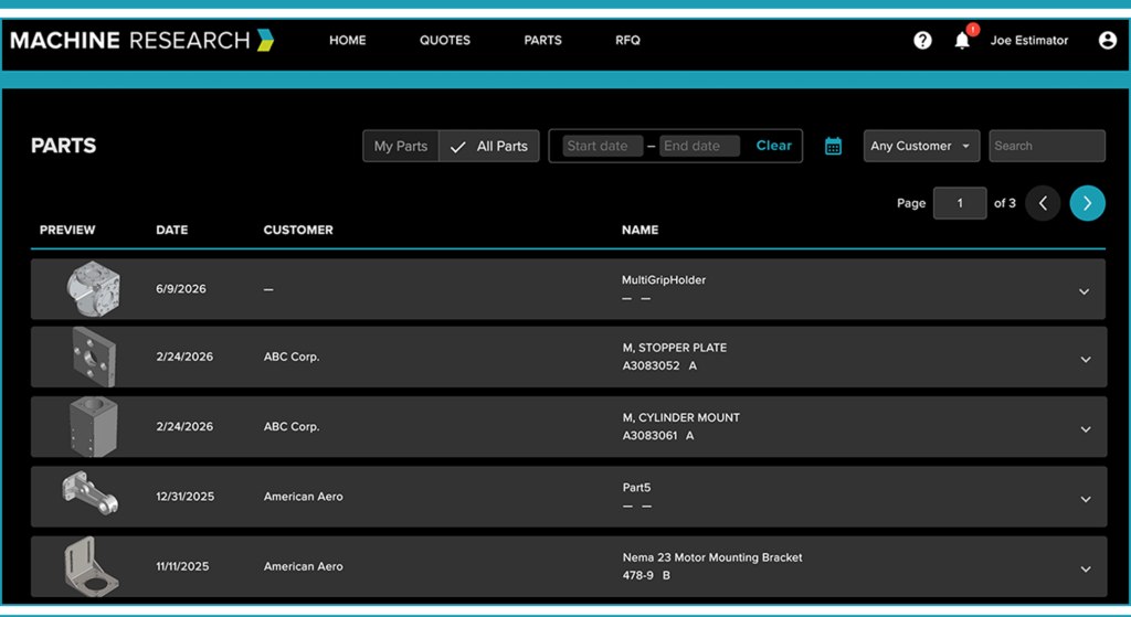 AI Estimating & Quoting Software for CNC Shops | Platform